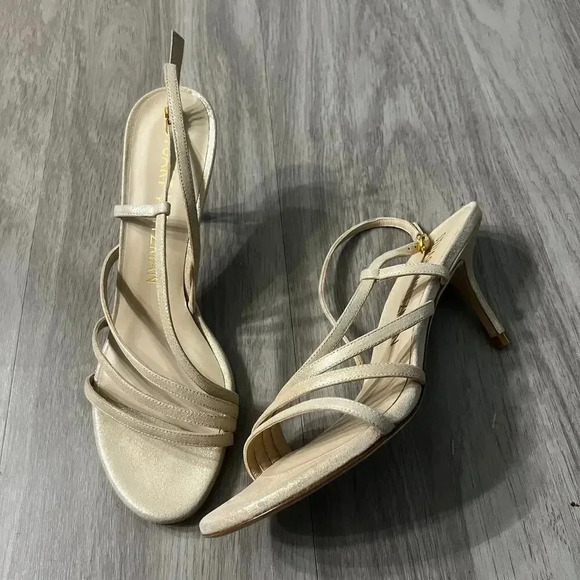 Stuart Weitzman Sandals Size 9 Color Champagne - Picture 5 of 7